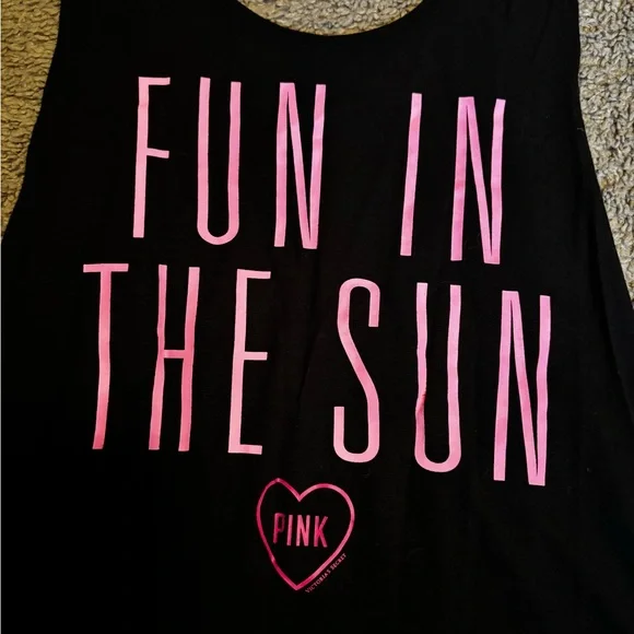 PINK Victoria's Secret Black Tank - Picture 2 of 4